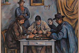 Cezanne Card Players painting. Links to Beneficiary Designations